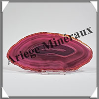 AGATE VIOLETTE - Tranche Fine - 144x70x4 mm - 67 grammes - Taille 3 - M011