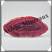 AGATE VIOLETTE - Tranche Fine - 144x70x4 mm - 67 grammes - Taille 3 - M011