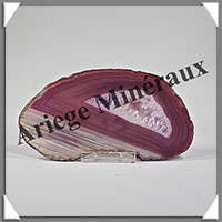 AGATE VIOLETTE - Tranche Fine - 130x68x5 mm - 87 grammes - Taille 3 - M013