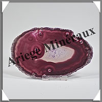 AGATE VIOLETTE - Tranche Fine - 135x85x6 mm - 104 grammes - Taille 3 - M015