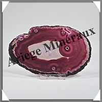 AGATE VIOLETTE - Tranche Fine - 135x85x6 mm - 104 grammes - Taille 3 - M015