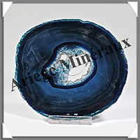 AGATE BLEUE - Tranche Fine - 107x99x8 mm - 126 grammes - Taille 4 - M007