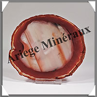 AGATE MARRON - Tranche Fine - 122x108x6 mm - 140 grammes - Taille 4 - M002