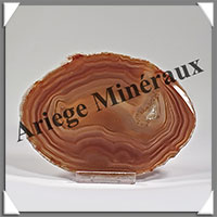 AGATE MARRON - Tranche Fine - 121x89x6 mm - 114 grammes - Taille 4 - M003