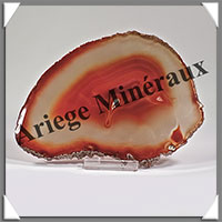 AGATE MARRON - Tranche Fine - 144x107x5 mm - 134 grammes - Taille 4 - M004