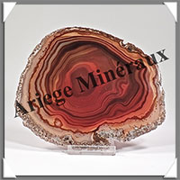 AGATE MARRON - Tranche Fine - 128x108x5 mm - 127 grammes - Taille 4 - M005