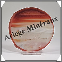 AGATE MARRON - Tranche Fine - 105x104x6 mm - 122 grammes - Taille 4 - M006