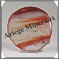 AGATE MARRON - Tranche Fine - 105x104x6 mm - 122 grammes - Taille 4 - M006