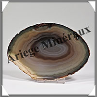 AGATE MARRON - Tranche Fine - 118x84x5 mm - 94 grammes - Taille 4 - M007