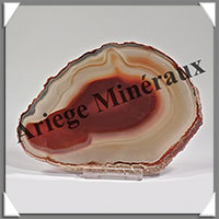 AGATE MARRON - Tranche Fine - 128x96x5 mm - 104 grammes - Taille 4 - M008