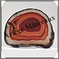 AGATE MARRON - Tranche Fine - 114x96x7 mm - 172 grammes - Taille 4 - M009