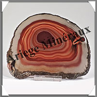 AGATE MARRON - Tranche Fine - 114x96x7 mm - 172 grammes - Taille 4 - M009