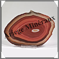 AGATE MARRON - Tranche Fine - 137x103x7 mm - 138 grammes - Taille 4 - M010