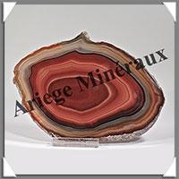 AGATE MARRON - Tranche Fine - 137x103x7 mm - 138 grammes - Taille 4 - M010