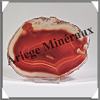 AGATE MARRON - Tranche Fine - 140x112x4 mm - 116 grammes - Taille 4 - M012