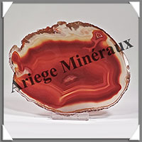AGATE MARRON - Tranche Fine - 140x112x4 mm - 116 grammes - Taille 4 - M012
