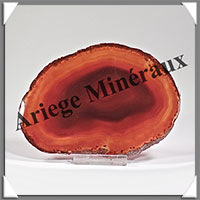 AGATE MARRON - Tranche Fine - 123x90x6 mm - 112 grammes - Taille 4 - M013