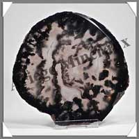 AGATE NOIRE - Tranche Fine - 105x100 mm - 115 grammes - Taille 4 - C001