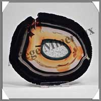 AGATE NOIRE - Tranche Fine - 110x100 mm - 109 grammes - Taille 4 - C003