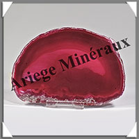 AGATE ROSE - Tranche Fine - 121x86x5 mm - 103 grammes - Taille 4 - M001