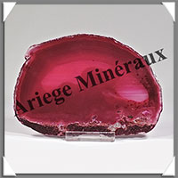 AGATE ROSE - Tranche Fine - 121x86x5 mm - 103 grammes - Taille 4 - M001