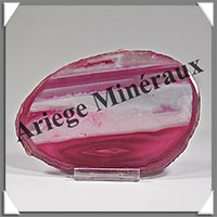 AGATE ROSE - Tranche Fine - 117x82x5 mm - 94 grammes - Taille 4 - M002