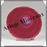 AGATE ROSE - Tranche Fine - 103x99x5 mm - 105 grammes - Taille 4 - M004