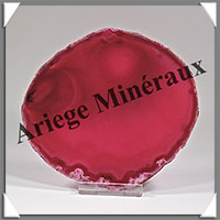 AGATE ROSE - Tranche Fine - 109x103x5 mm - 124 grammes - Taille 4 - M005