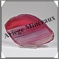 AGATE ROSE - Tranche Fine - 127x83x6 mm - 100 grammes - Taille 4 - M009