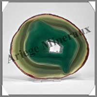 AGATE VERTE - Tranche Fine - 120x100 mm - 145 grammes - Taille 4 - C001