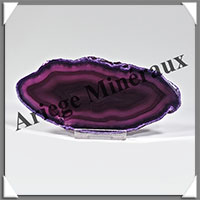 AGATE VIOLETTE - Tranche Fine - 127x61x4 mm - 61 grammes - Taille 4 - M001