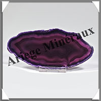 AGATE VIOLETTE - Tranche Fine - 127x61x4 mm - 61 grammes - Taille 4 - M001