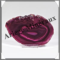 AGATE VIOLETTE - Tranche Fine - 111x82x6 mm - 96 grammes - Taille 4 - M002