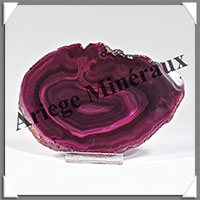 AGATE VIOLETTE - Tranche Fine - 111x82x6 mm - 96 grammes - Taille 4 - M002