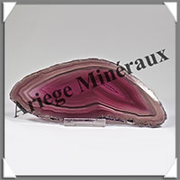 AGATE VIOLETTE - Tranche Fine - 150x61x5 mm - 85 grammes - Taille 4 - M005