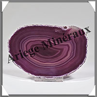 AGATE VIOLETTE - Tranche Fine - 114x78x6 mm - 101 grammes - Taille 4 - M006