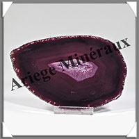 AGATE VIOLETTE - Tranche Fine - 122x80x6 mm - 101 grammes - Taille 4 - M007