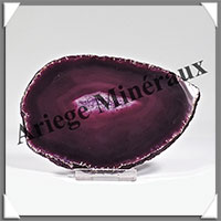 AGATE VIOLETTE - Tranche Fine - 122x80x6 mm - 101 grammes - Taille 4 - M007
