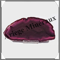 AGATE VIOLETTE - Tranche Fine - 132x65x6 mm - 90 grammes - Taille 4 - M009