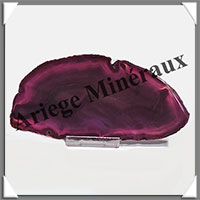 AGATE VIOLETTE - Tranche Fine - 132x65x6 mm - 90 grammes - Taille 4 - M009