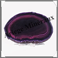 AGATE VIOLETTE - Tranche Fine - 120x83x6 mm - 105 grammes - Taille 4 - M010