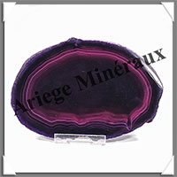 AGATE VIOLETTE - Tranche Fine - 120x83x6 mm - 105 grammes - Taille 4 - M010