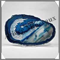 AGATE BLEUE - Tranche Fine - 140x85 mm - 140 grammes - Taille 5 - C004