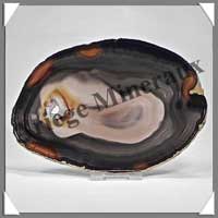AGATE MARRON - Tranche Fine - 155x100 mm - 152 grammes - Taille 5 - C004