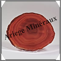 AGATE MARRON - Tranche Fine - 135x115x5 mm - 134 grammes - Taille 5 - M001