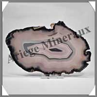 AGATE NOIRE - Tranche Fine - 155x95 mm - 120 grammes - Taille 5 - C001