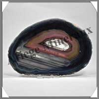 AGATE NOIRE - Tranche Fine - 155x105 mm - 205 grammes - Taille 5 - C003