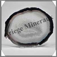 AGATE NOIRE - Tranche Fine - 130x100 mm - 150 grammes - Taille 5 - C004