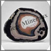 AGATE NOIRE - Tranche Fine - 135x110 mm - 145 grammes - Taille 5 - C005