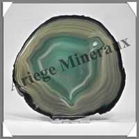AGATE VERTE - Tranche Fine - 120x115 mm - 159 grammes - Taille 5 - C001